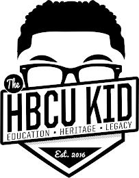 THE HBCU KID EDUCATION HERITAGE LEGACY EST. 2016 trademark