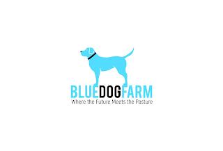 BLUE DOG FARM WHERE THE FUTURE MEETS THE PASTURE trademark