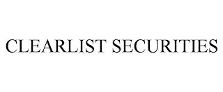 CLEARLIST SECURITIES trademark