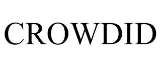 CROWDID trademark