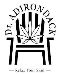 DR. ADIRONDACK RELAX YOUR SKIN trademark