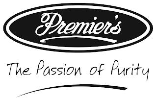 PREMIER'S THE PASSION OF PURITY trademark