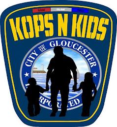 KOPS N KIDS SCHOOL CITY HALL POLICE CITYOF GLOUCESTER INCORPORATED trademark