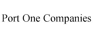 PORT ONE COMPANIES trademark