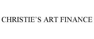 CHRISTIE'S ART FINANCE trademark