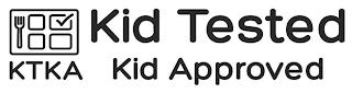 KTKA KID TESTED KID APPROVED trademark