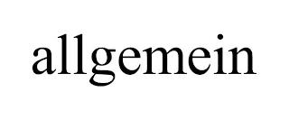 ALLGEMEIN trademark