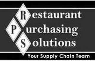 RPS RESTAURANT PURCHASING SOLUTIONS YOUR SUPPLY CHAIN TEAM trademark