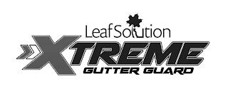 LEAFSOLUTION XTREME GUTTER GUARD trademark