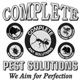 COMPLETE PEST SOLUTIONS WE AIM FOR PERFECTION COMPLETE ANT SOLUTIONS WILDLIFE SOLUTIONS BED BUG SOLUTIONS WASP & HORNET SOLUTIONS RODENT SOLUTIONS trademark