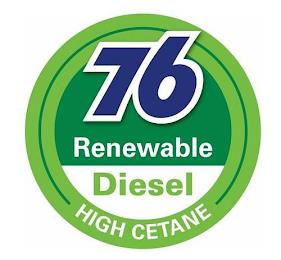 76 RENEWABLE DIESEL HIGH CETANE trademark