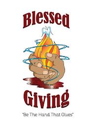 BLESSED GIVING "BE THE HAND THAT GIVES" trademark