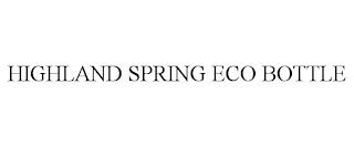 HIGHLAND SPRING ECO BOTTLE trademark