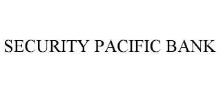 SECURITY PACIFIC BANK trademark