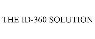 THE ID-360 SOLUTION trademark