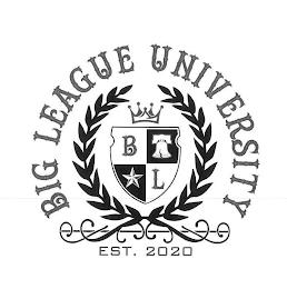 B L BIG LEAGUE UNIVERSITY EST. 2020 trademark