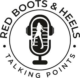 · RED BOOTS & HEELS · TALKING POINTS trademark