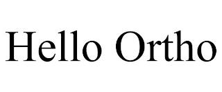 HELLO ORTHO trademark