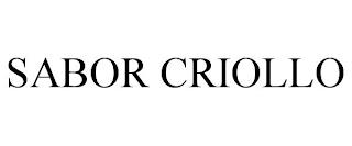 SABOR CRIOLLO trademark