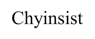 CHYINSIST trademark