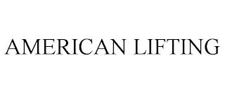 AMERICAN LIFTING trademark