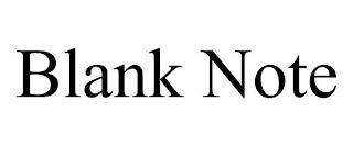 BLANK NOTE trademark