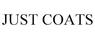 JUST COATS trademark