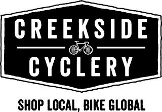 CREEKSIDE CYCLERY SHOP LOCAL, BIKE GLOBAL trademark