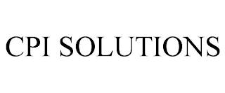 CPI SOLUTIONS trademark