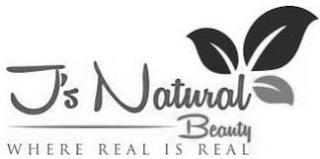 J'S NATURAL BEAUTY WHERE REAL IS REAL trademark