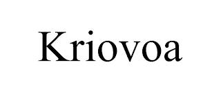 KRIOVOA trademark