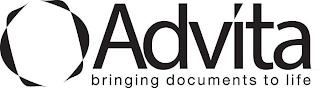 ADVITA BRINGING DOCUMENTS TO LIFE trademark