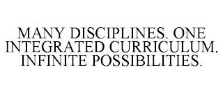 MANY DISCIPLINES. ONE INTEGRATED CURRICULUM. INFINITE POSSIBILITIES. trademark