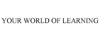 YOUR WORLD OF LEARNING trademark