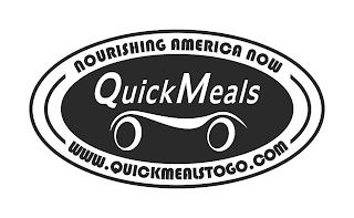 NOURISHING AMERICA NOW QUICKMEALS WWW.QUICKMEALSTOGO.COM trademark