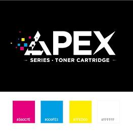 APEX SERIES TONER CARTRIDGE #E6007E #009FE3 #FFED00 #FFFFFF trademark