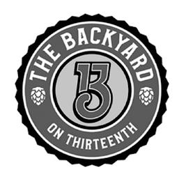 THE BACKYARD ON THIRTEENTH B13 trademark