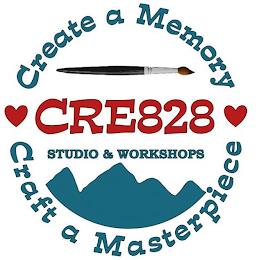 CRE828 STUDIO & WORKSHOPS CREATE A MEMORY CRAFT A MASTERPIECE trademark