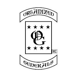 OG ORGANIZED GENERALS MC trademark