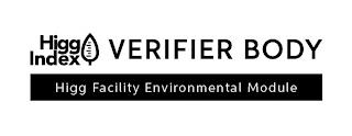 HIGG INDEX VERIFIER BODY HIGG FACILITY ENVIRONMENTAL MODULENVIRONMENTAL MODULE trademark