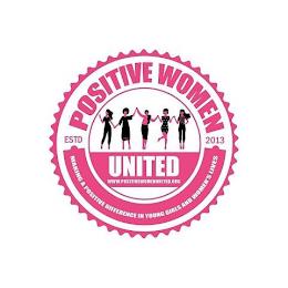 POSITIVE WOMEN UNITED MAKING A POSITIVE DIFFERENCE IN YOUNG GIRLS AND WOMEN'S LIVES ESTD 2013 WWW.POSITIVEWOMENUNITED.ORG trademark