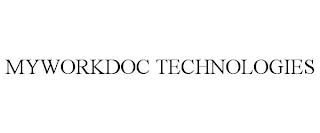 MYWORKDOC TECHNOLOGIES trademark