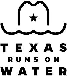 TEXAS RUNS ON WATER trademark