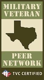 MILITARY VETERAN PEER NETWORK TVC CERTIFIED trademark