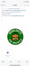 GOOD EATS NO MEATS trademark