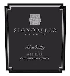 SIGNORELLO ESTATE NAPA VALLEY ATHENA CABERNET SAUVIGNON trademark