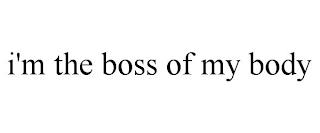 I'M THE BOSS OF MY BODY trademark