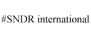 #SNDR INTERNATIONAL trademark