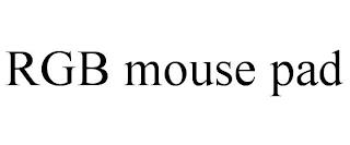 RGB MOUSE PAD trademark