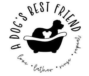 A DOG'S BEST FRIEND LOVE LATHER RINSE REPEAT trademark